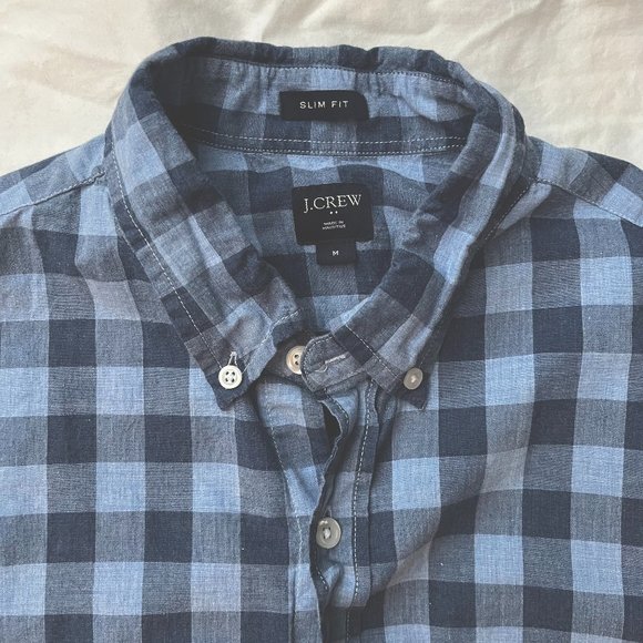 J.Crew Medium Slim Fit Button Down Men's Shirt - Picture 1 of 2